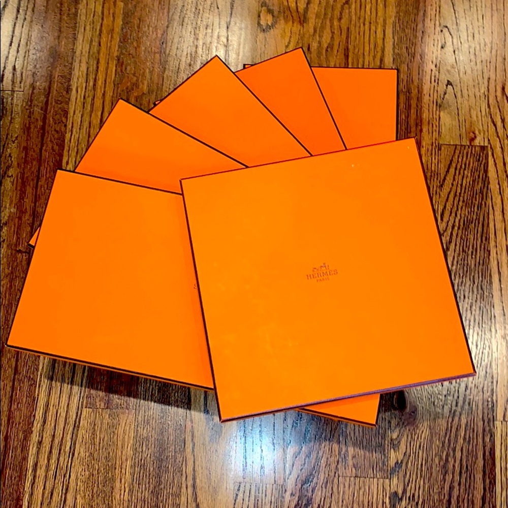 6 authentic Hermès boxes